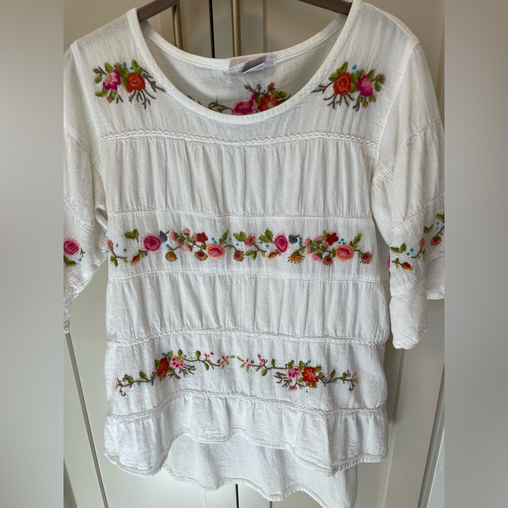 Embroidered Designs Boho Blouse